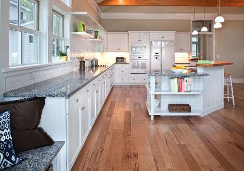 Modern Kitchen Cabinets Different Slabs Heat Resistant Almost Any Color Granite Flooring Tile Backsplash Combination Brown